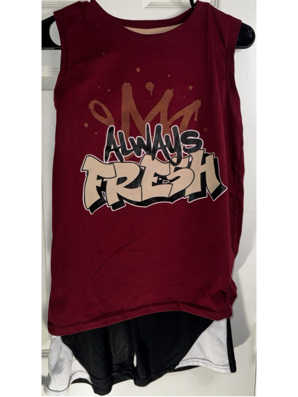 Size 14/16 Pro Athlete “Always Fresh “ Tanktop And Shorts Set